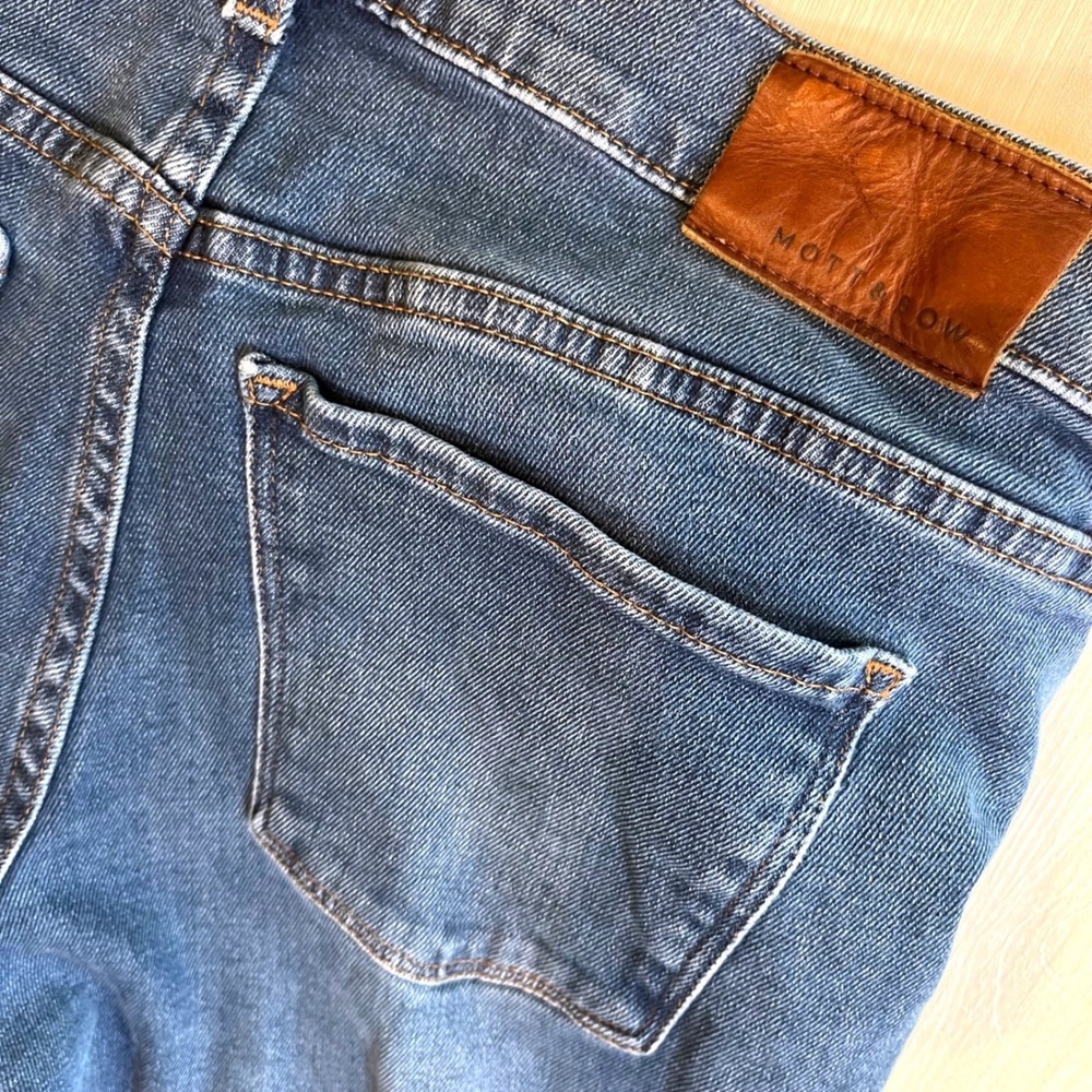 Mott & Bow Mens Slim Fit Jeans Blue Denim Classic Everyday 33x34 Slim